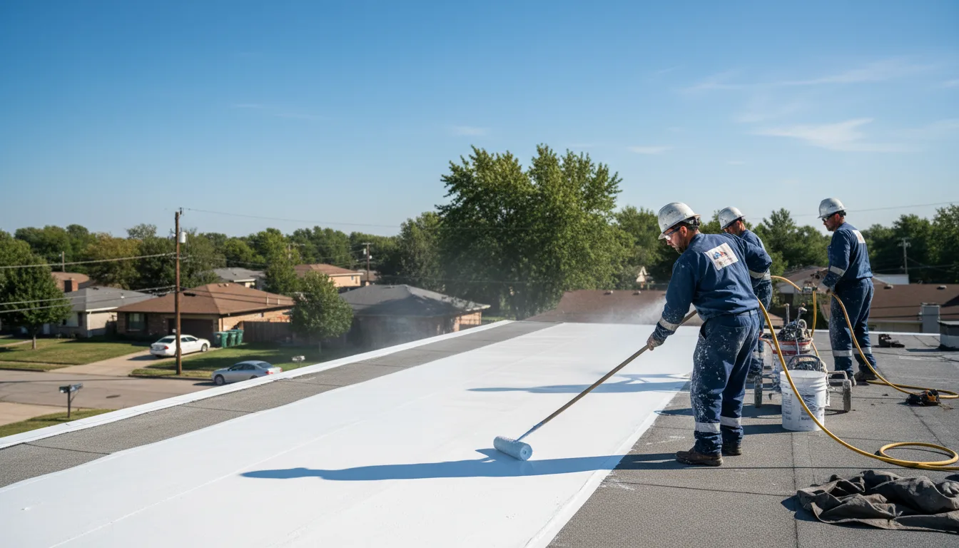 Commercial roof coating in Baldwinville, MA near me